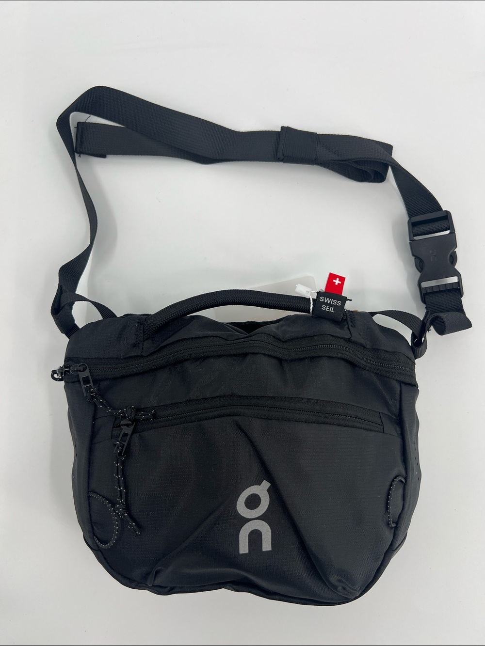 ON Running Black Nylon Belt Bag